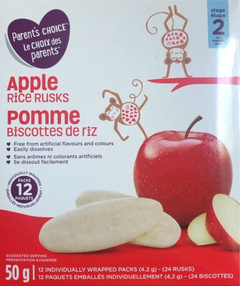 Apple rice rusks