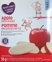 Apple rice rusks
