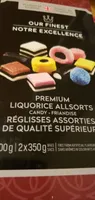 Réglisses assorties de qualité supérieure