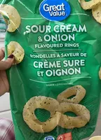 Sour cream & onion flavoured rings / Rondelles creme et oignons