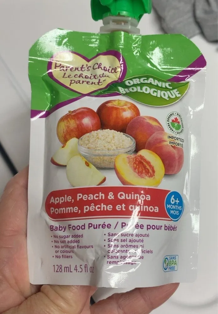Apple, peach & quinoa