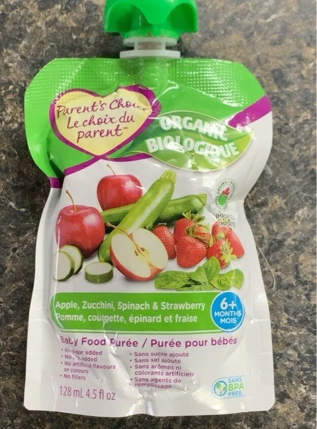 Apple zucchini spinach strawberry