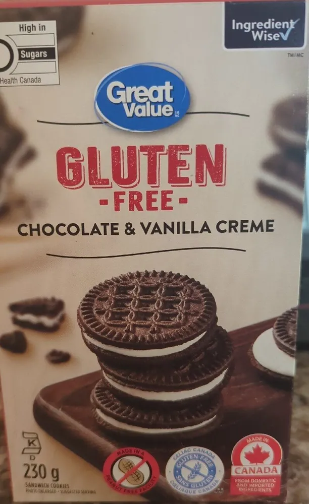 Gluten Free Chocolate And Vanilla Creme Cookies