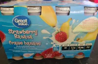 Strawberry Banana Drinkable Yogurt