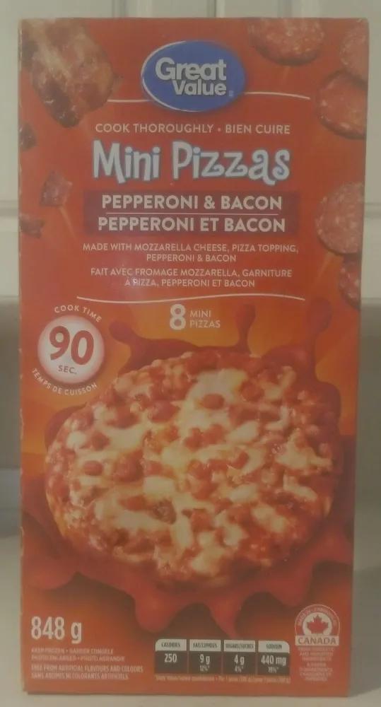 Pepperoni & Bacon Mini Pizzas
