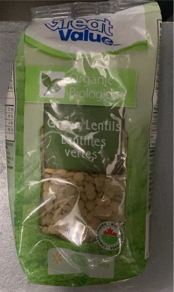 Organic Green lentils