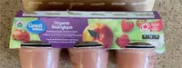 Collation aux pommes et aux fraises biologique non sucrée