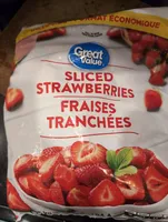 Fraises tranchées congelées