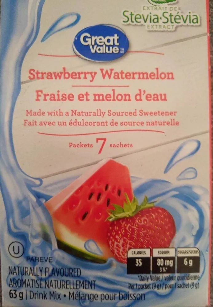 Saveur melon d'eau et fraise