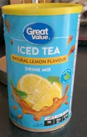 Iced tea drink mix natural lemon flavour