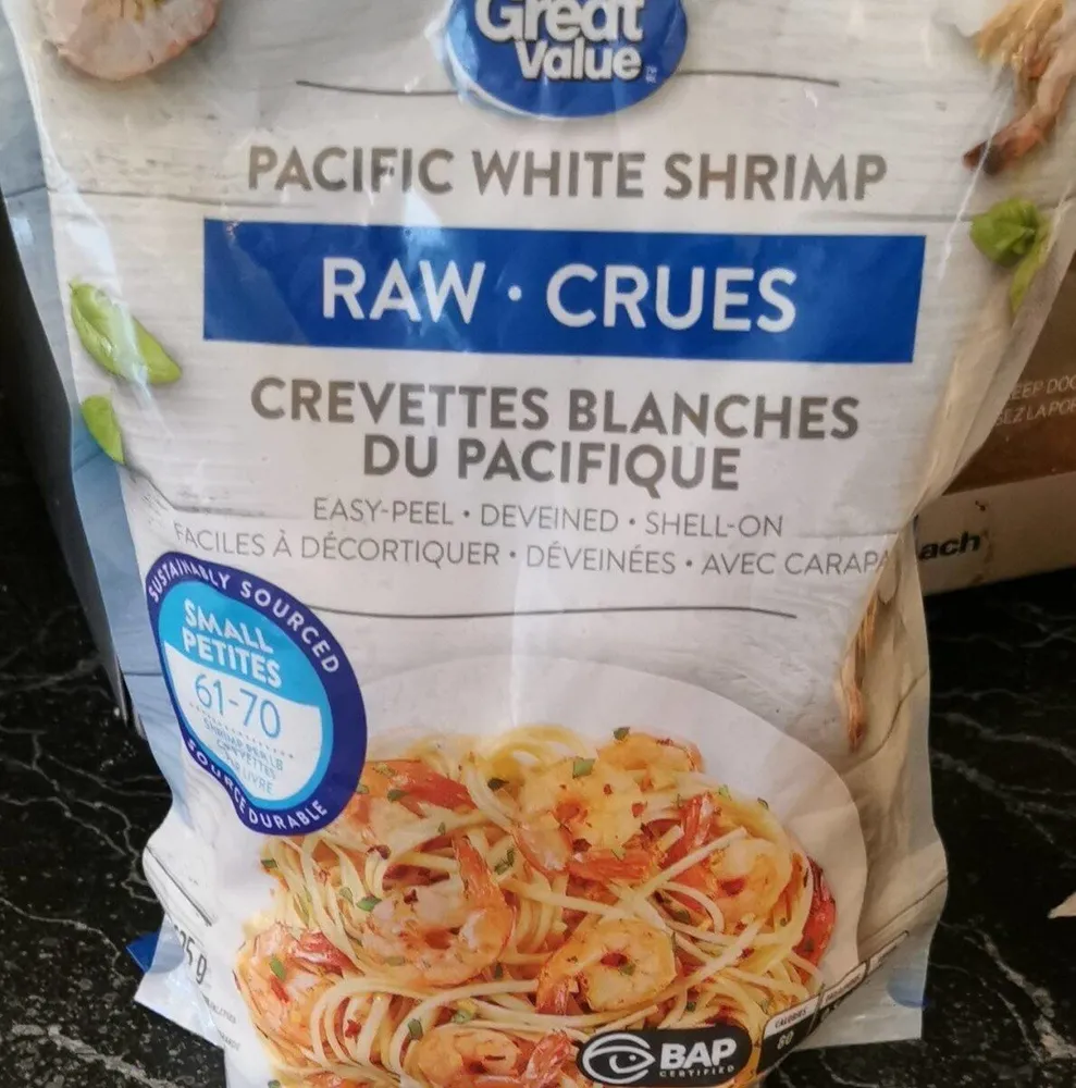 Great value Pacific white shrimp