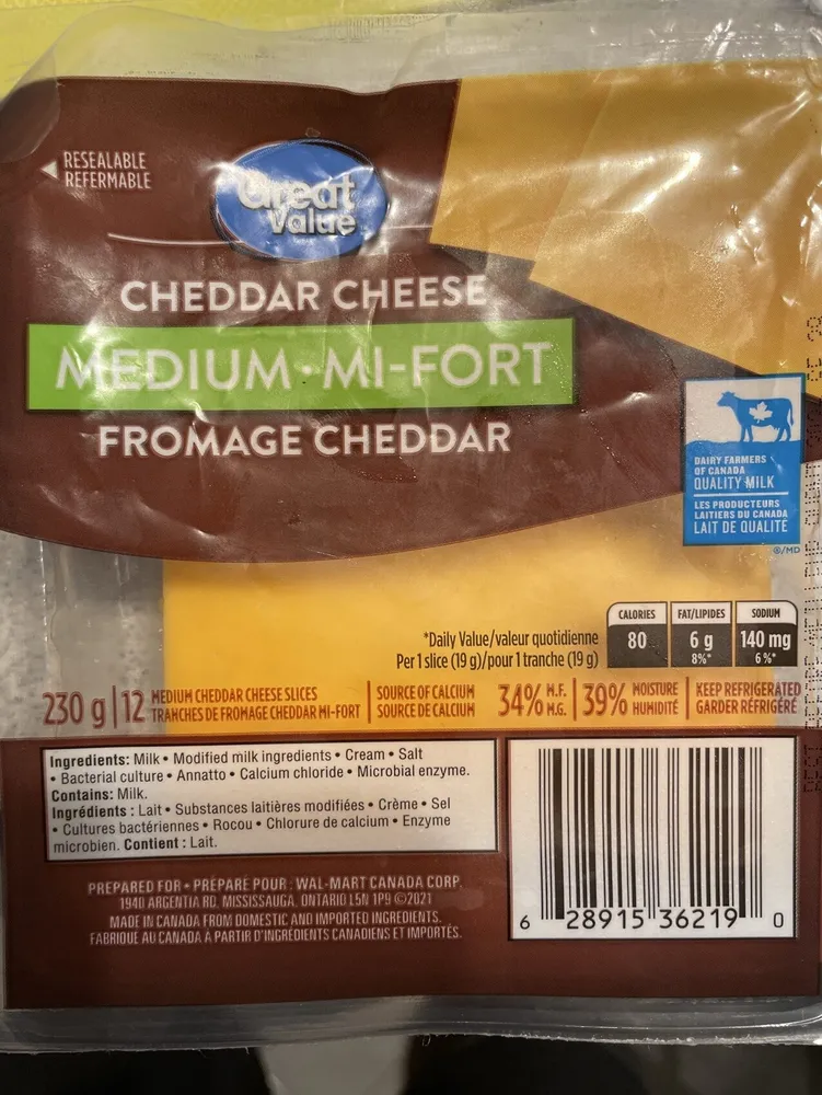 Cheddar mi-fort