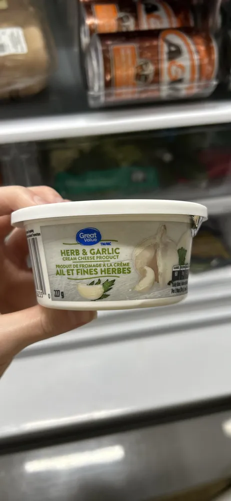 Herb & Garlic cream cheese product