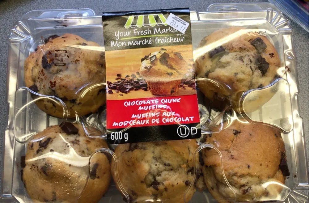 Chocolate chunk muffins