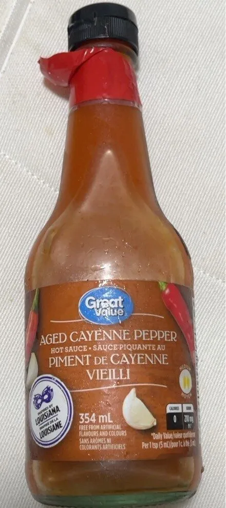 Aged cayenne pepper. Hot sauce