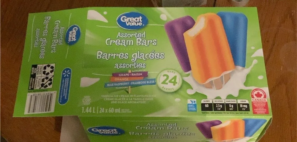 Assorted Cream Bars