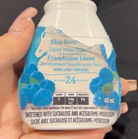 Aromatisant liquide pour eau à la framboise bleu