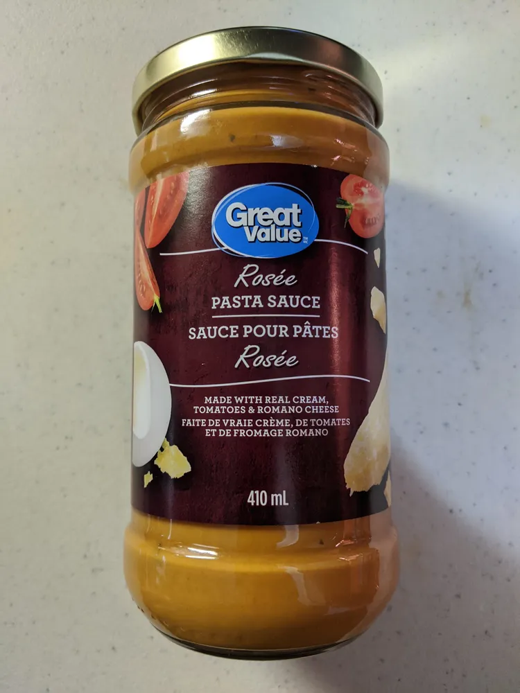 Great Value Rosée Pasta Sauce
