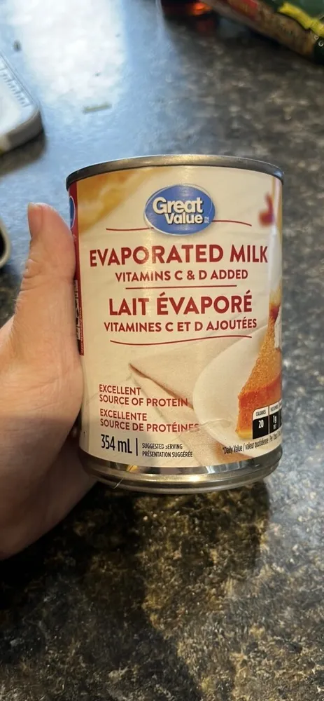 Lait evaporé