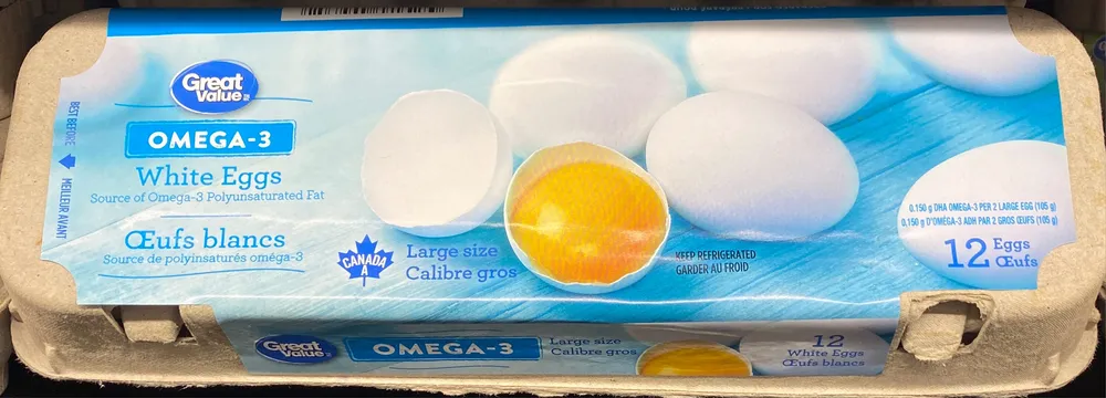 White eggs, Large
