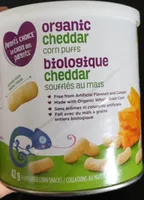 Organic cheddar corn puffs