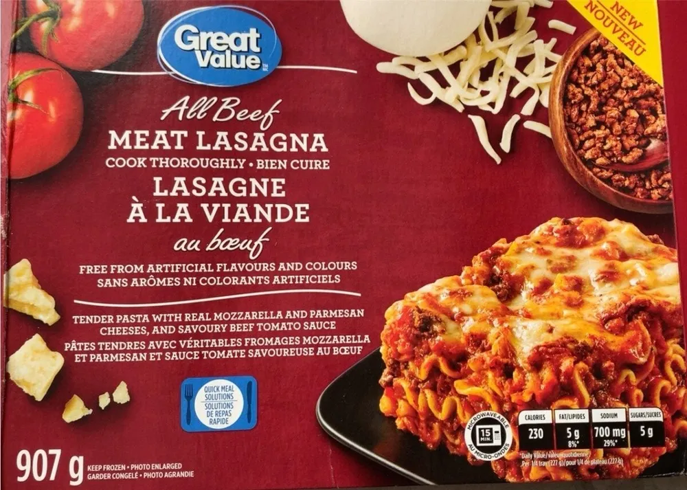 All Beef meat lasagna