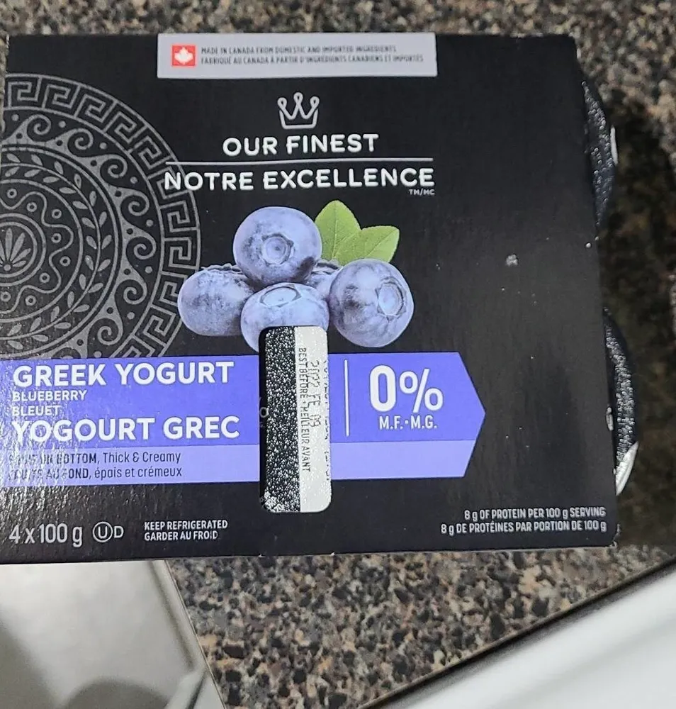 Blueberry Greek Yogury