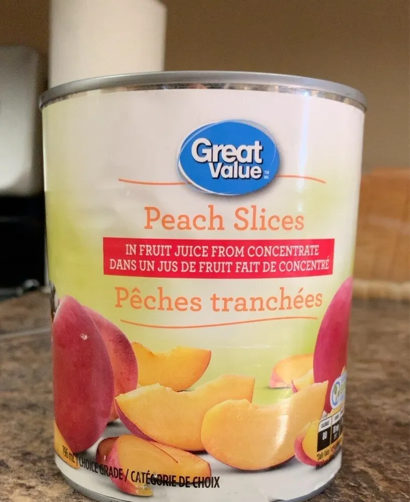 Peach slices