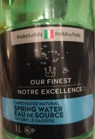 Carbonated natural spring water