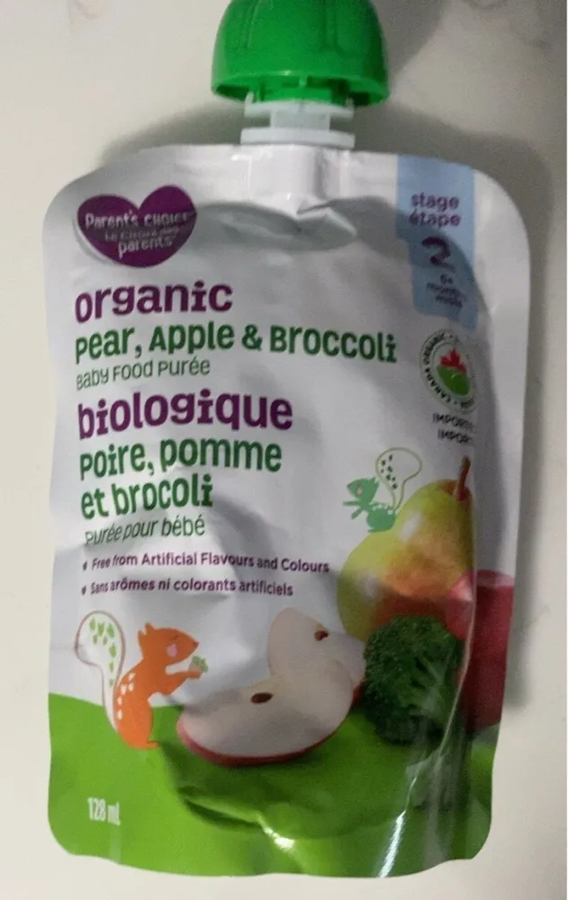 Organic Pear, Apple & Broccoli