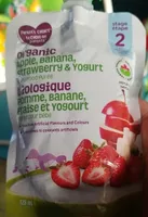 Pomme banane fraise et yogourt