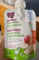 Organic sweet potatoe, apple and chicken