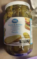 Cornichons sucrés pour sandwich