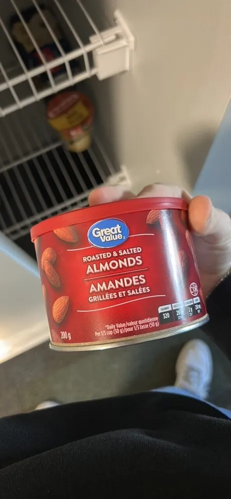 Amandes rôties et salées