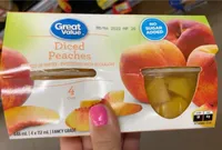 Diced peaches