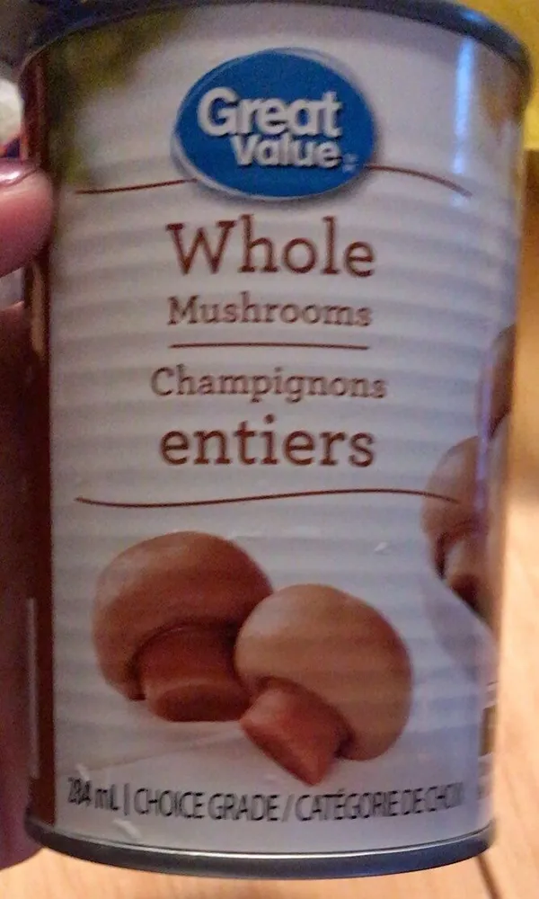 Champignons entiers