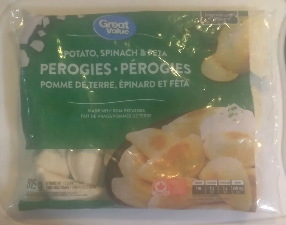 Potato, Spinach, & Feta Perogies