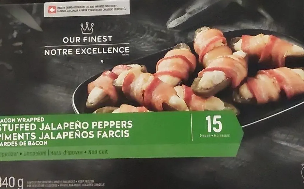 Bacon Wrapped Stuffed Jalapeño Peppers