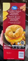 Bacon Egg cheese breakfast sandwich on a Croissant