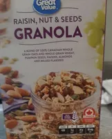 Raisin, nut & seeds granola