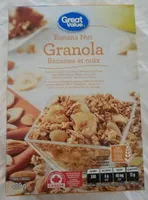 Granola bananes et noix