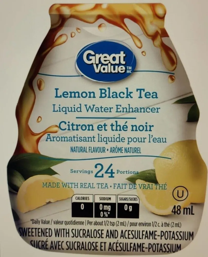 Lemon Black Tea Liquid Water Enhancer