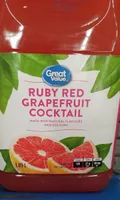 Ruby red grapefruit cocktail