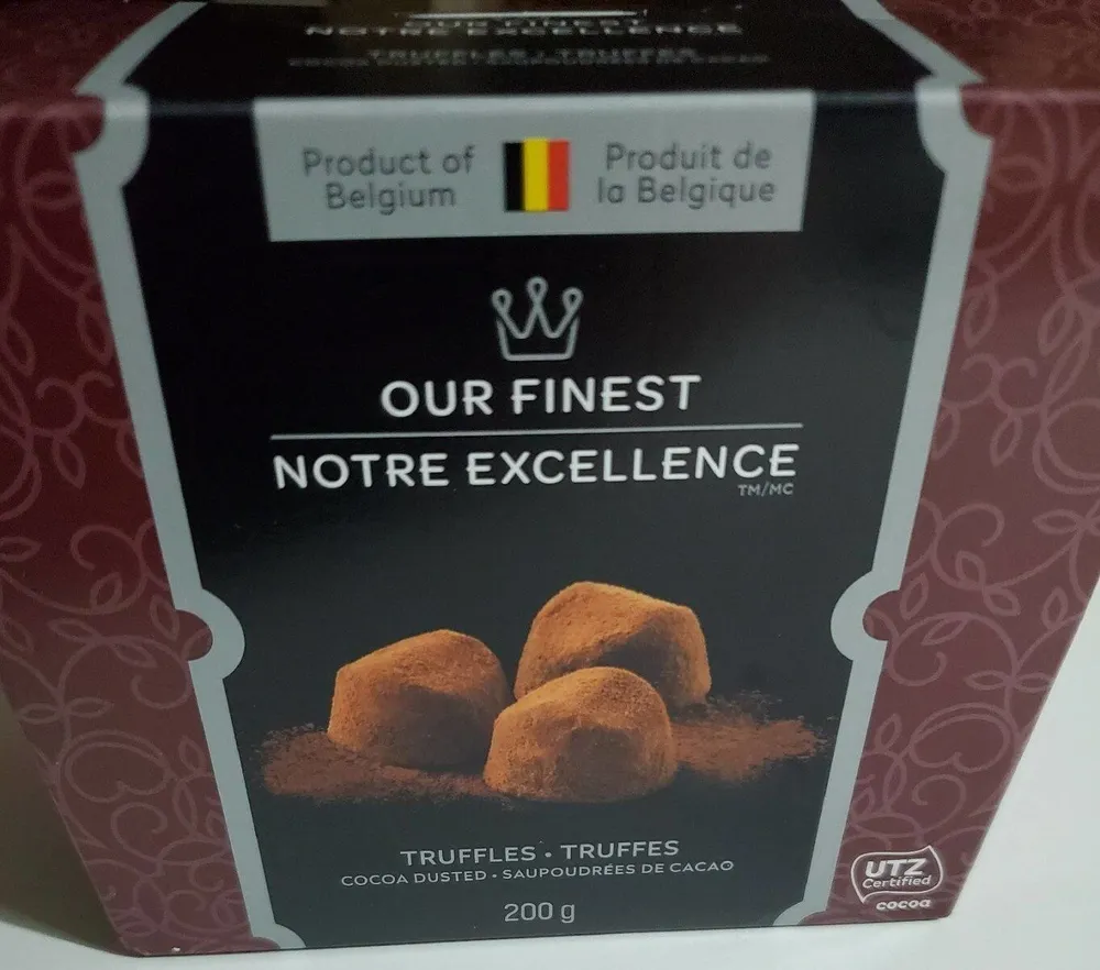 Truffles saupoudrées de cacao