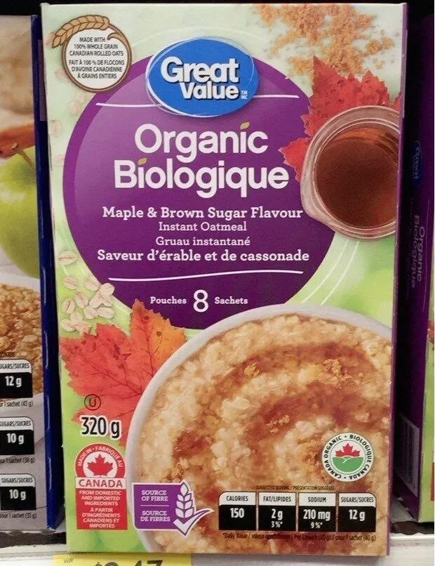 Instant oatmeal