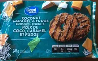 Biscuits noix de coco ,caramel et fudge