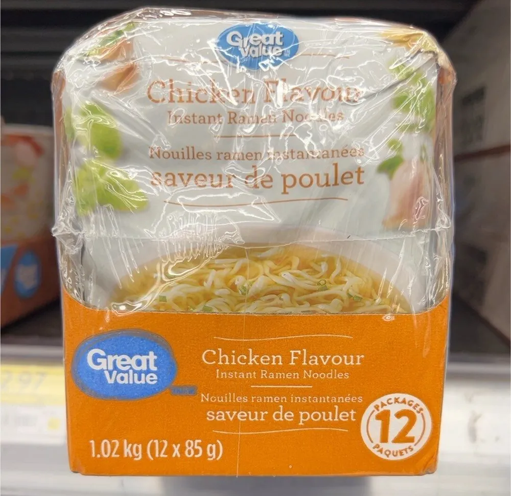 Chicken flavour ramen noodle