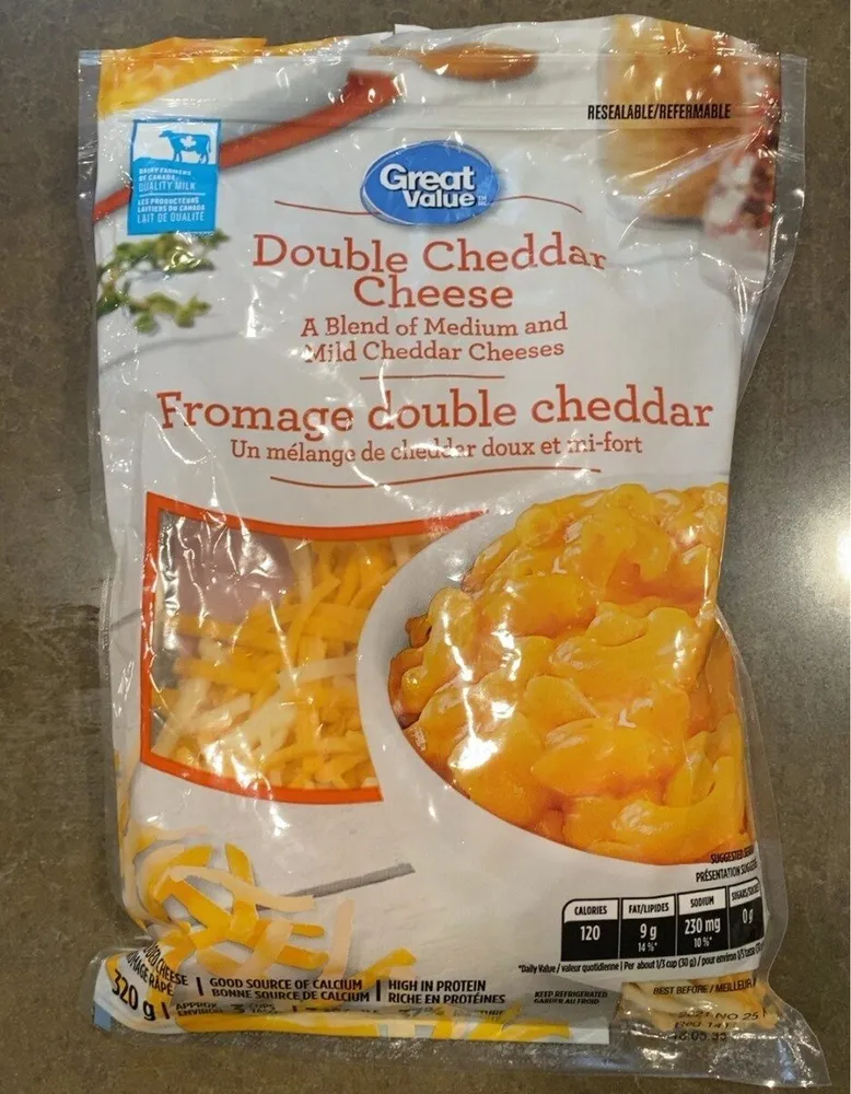 double cheddar cheese