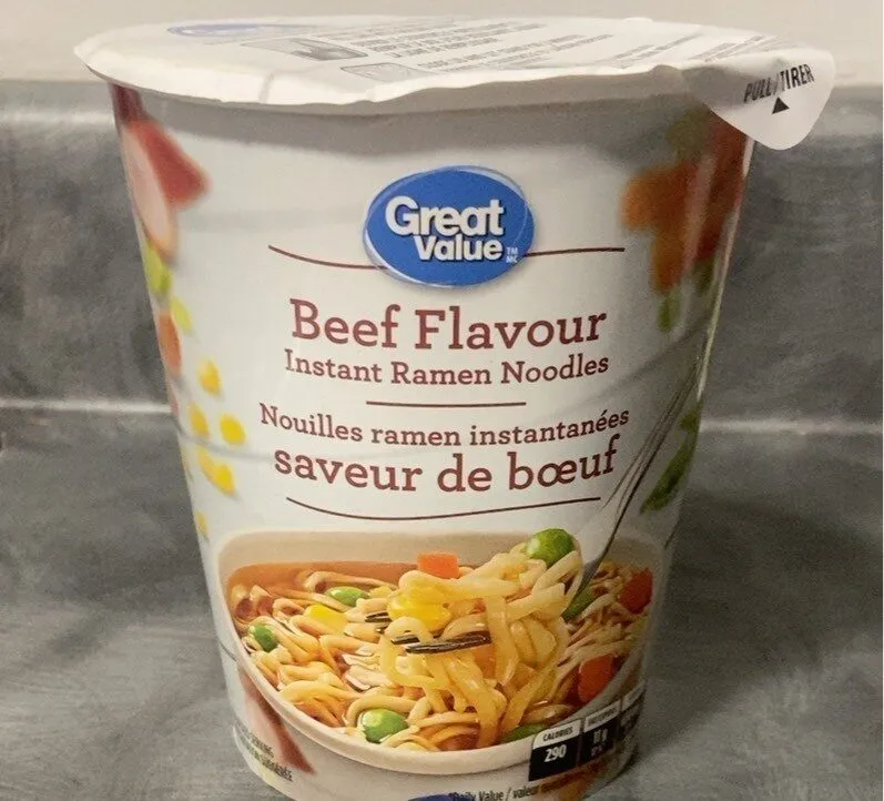 Beef Flavour instant ramen noodles