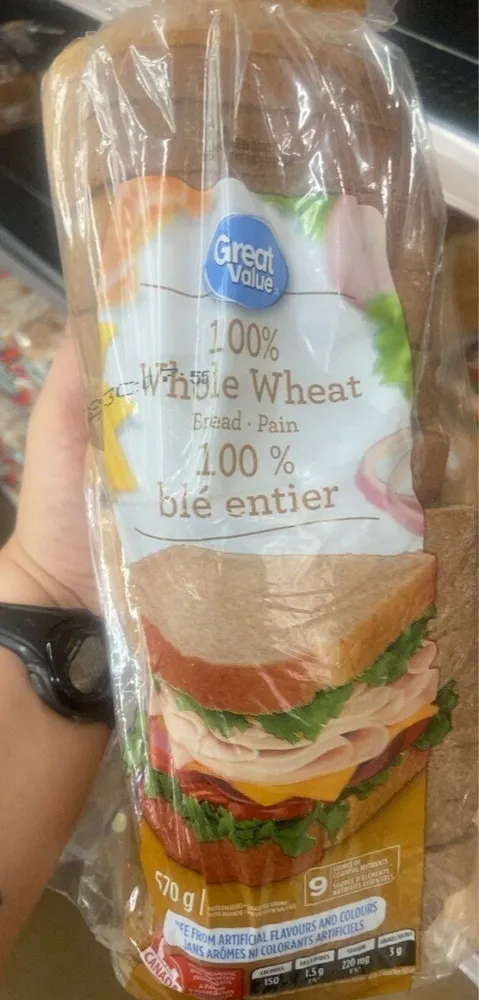 100% whole wheat bread